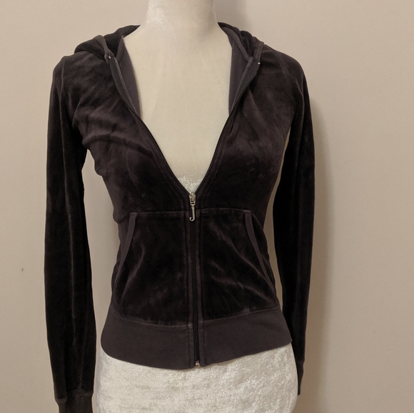 Juicy Couture Jackets & Blazers - Juicy Couture Brown Sweat Jacket Size Small